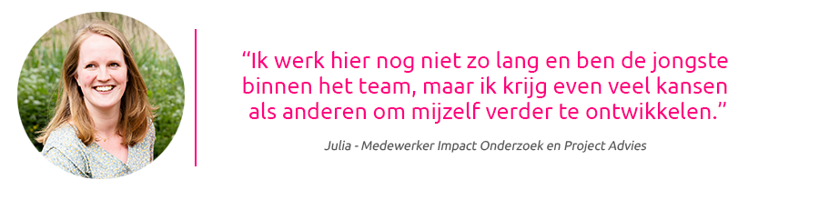 Quote Julia - impactonderzoeker HNL