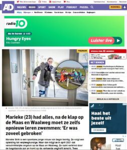 Het artikel van Marieke over sociale revalidatie op de site van het Algemeen Dagblad.