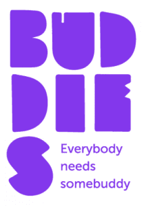 Buddies logo paars