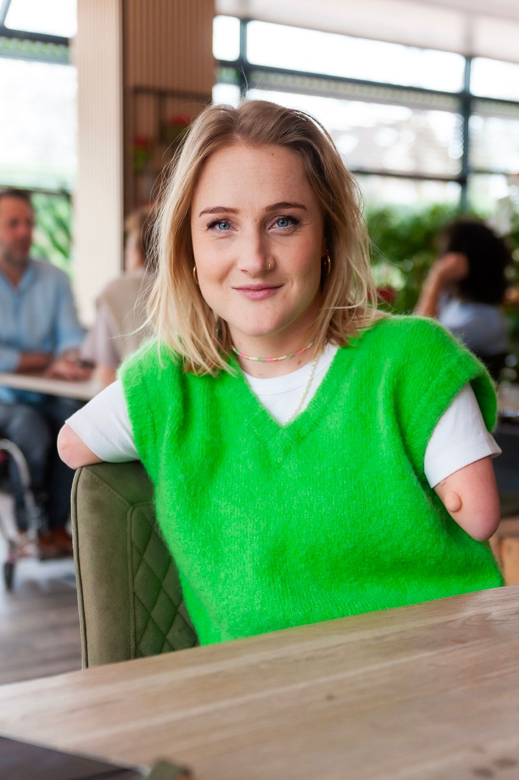 Eva Eikhout bij het Sitdown Café