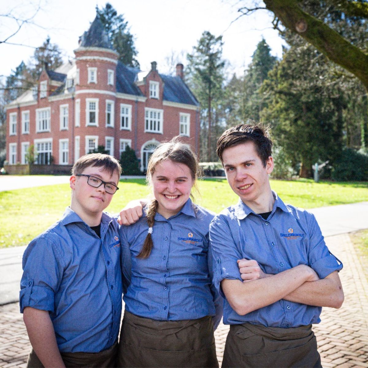 Enkele studenten van Parc Spelderholt|Opa Herman en LieveLotte||