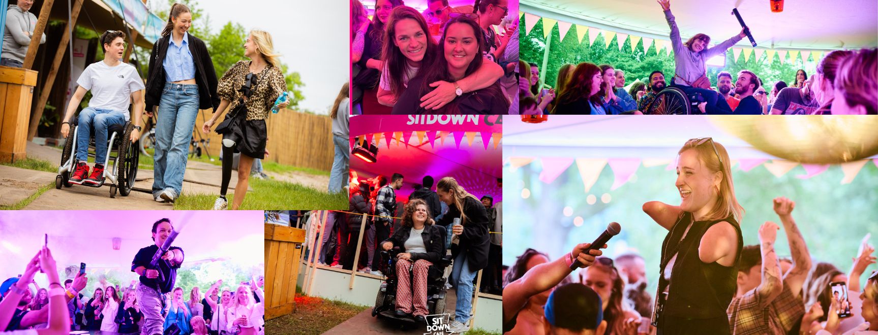 Fotocollage van verschillende festivals