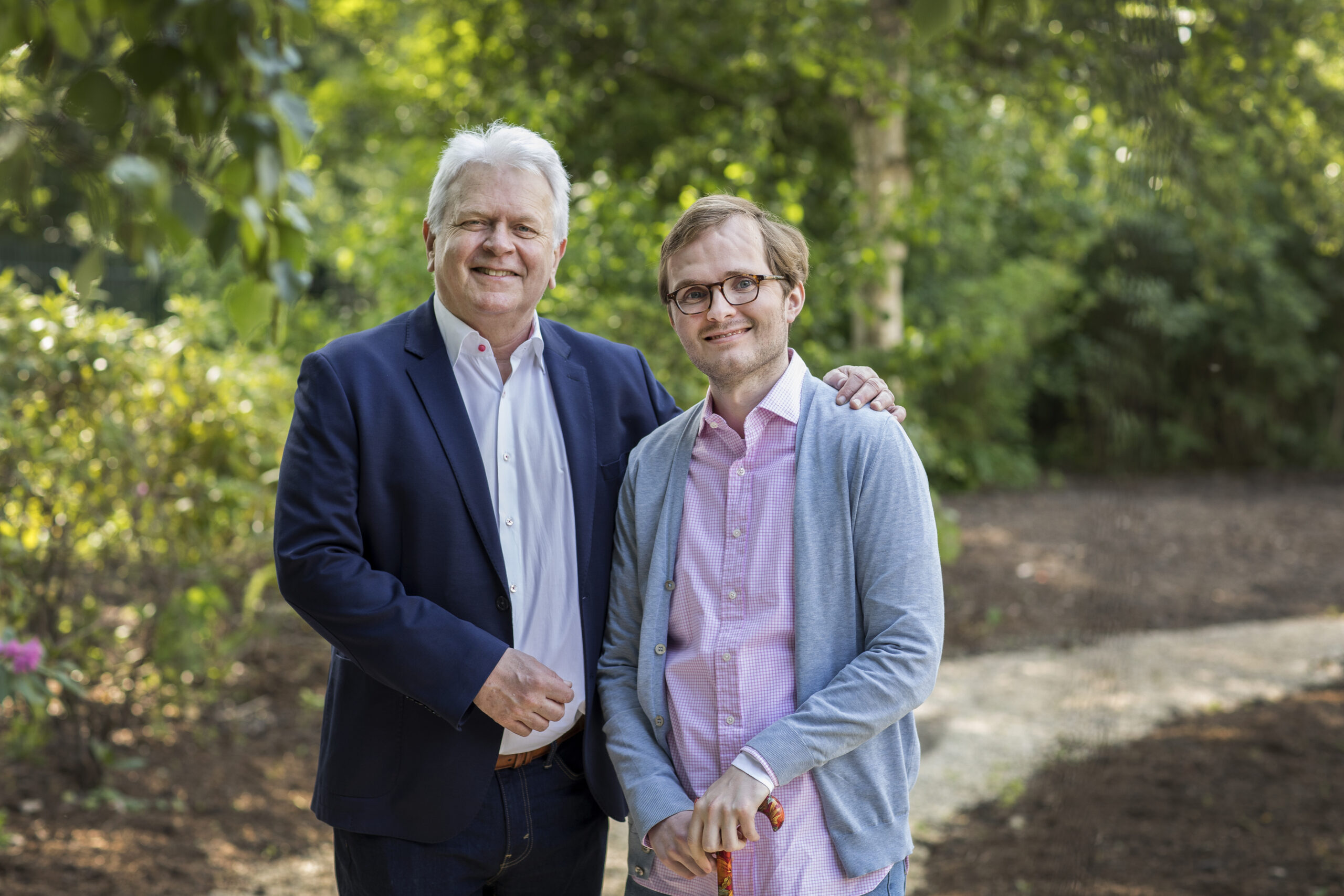 Daan Theeuwes met zijn zoon