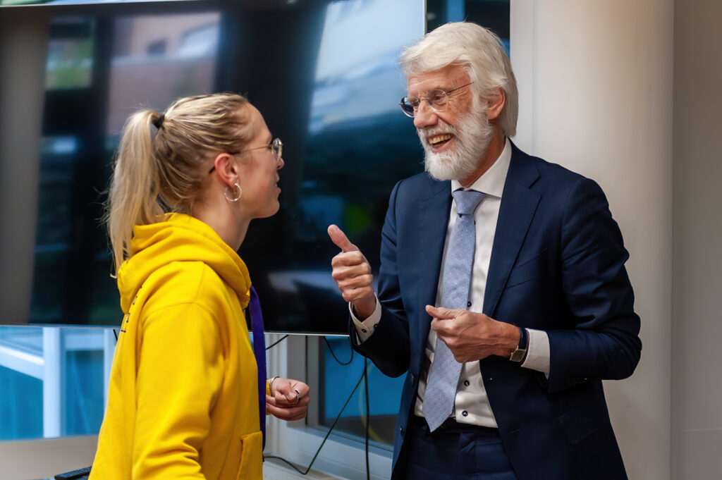 Erik Scherder in gesprek met Marie-Fleur